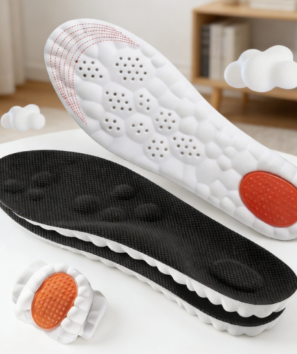 Soft Comfort Insole - Heel Shock Absorption, Customizable Arch Support
