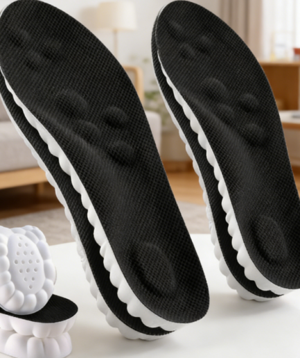Breathable Memory Foam -like Insole - Arch Support, Fits Multiple Shoe Types