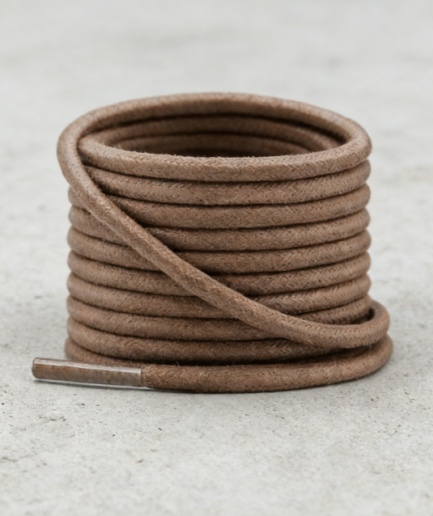 Waxed round shoelaces - Formal shoes/boots